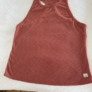 Vuori Red and Orange Raglan Tank Top Sleeveless